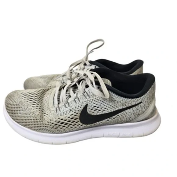 Nike Free RN‎ Women's Running Shoes Light Gray Black Size 8.5 - Picture 3 of 7
